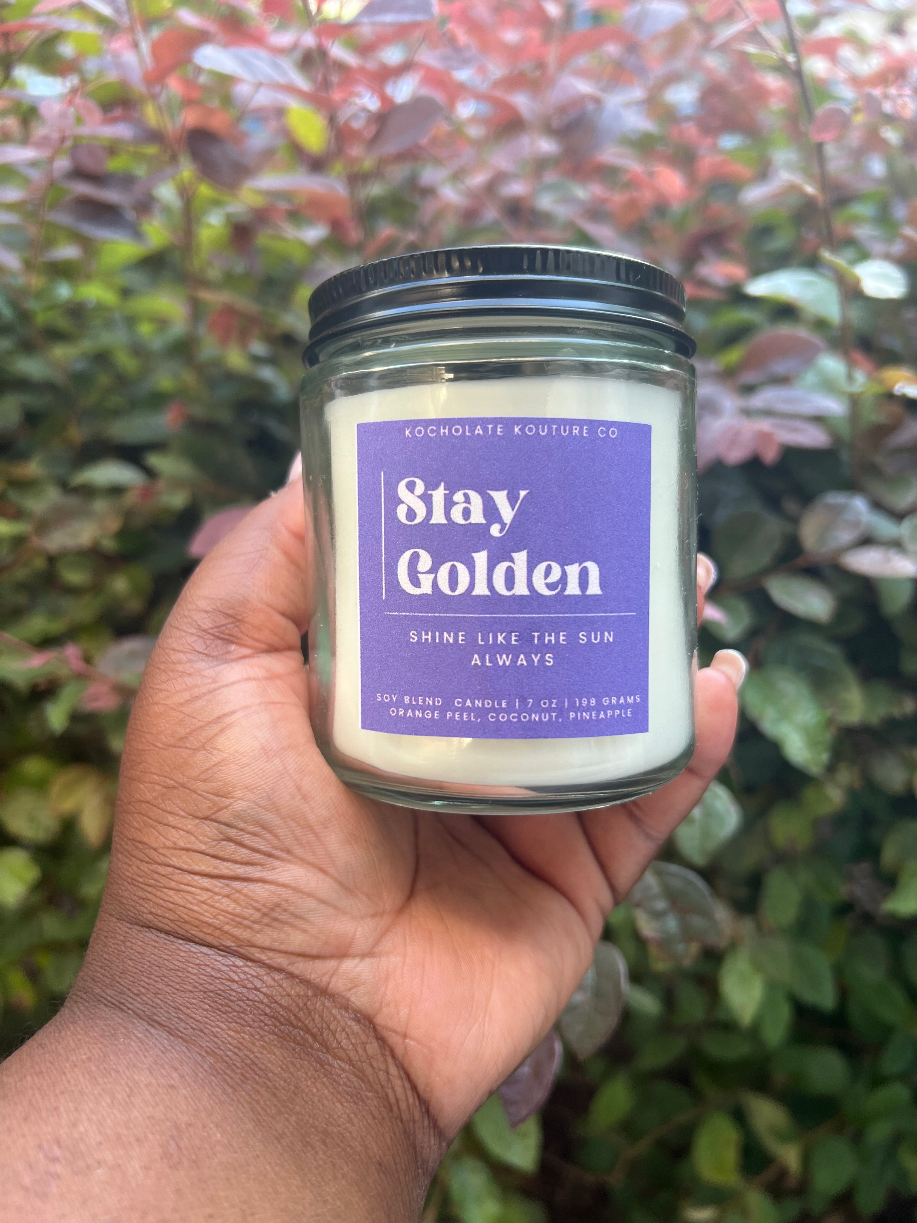 Stay Golden Tropical Candle - Coconut & Pineapple
