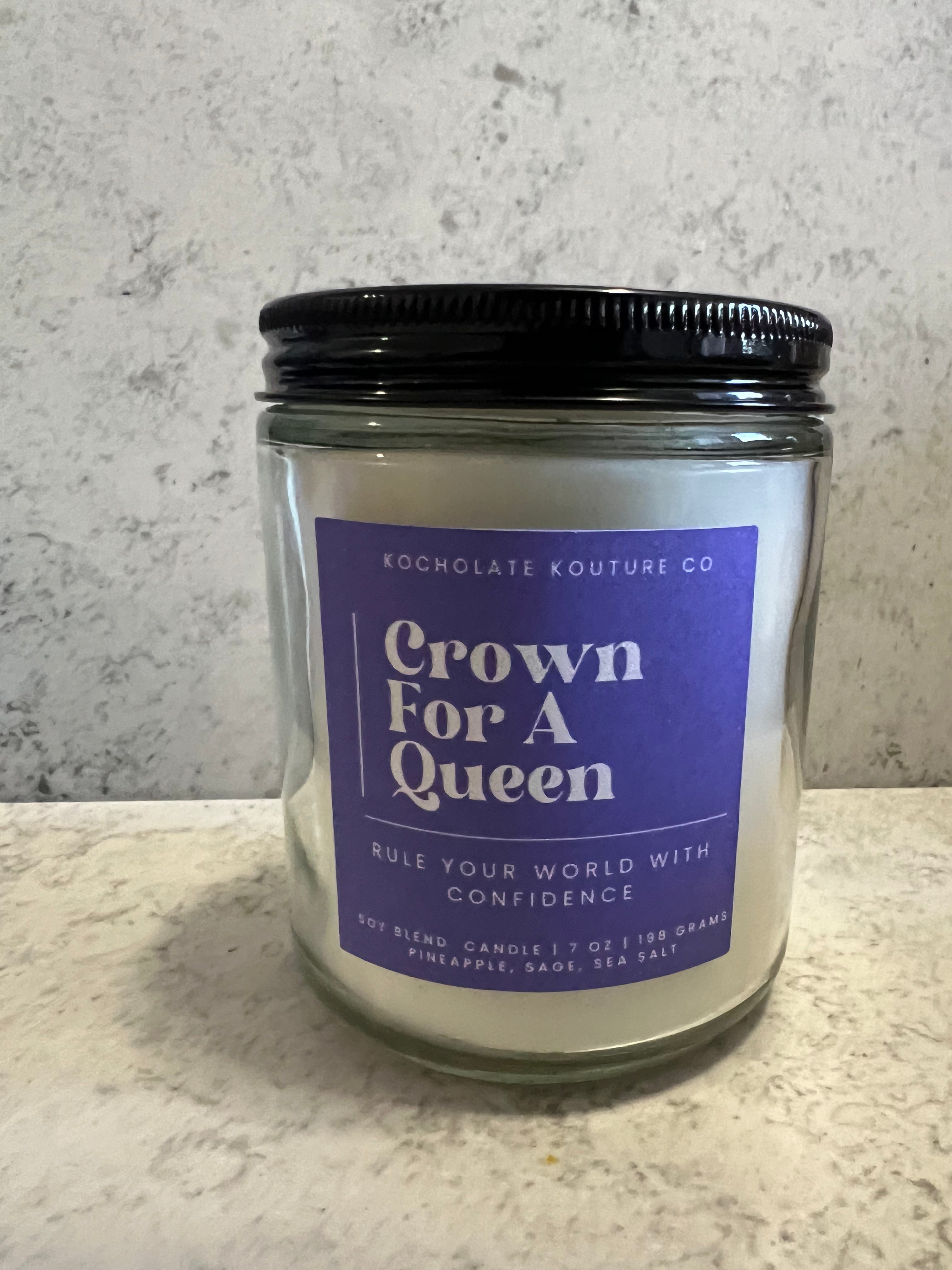 Crown For A Queen Candle - Pineapple Sage Sea Salt Scent