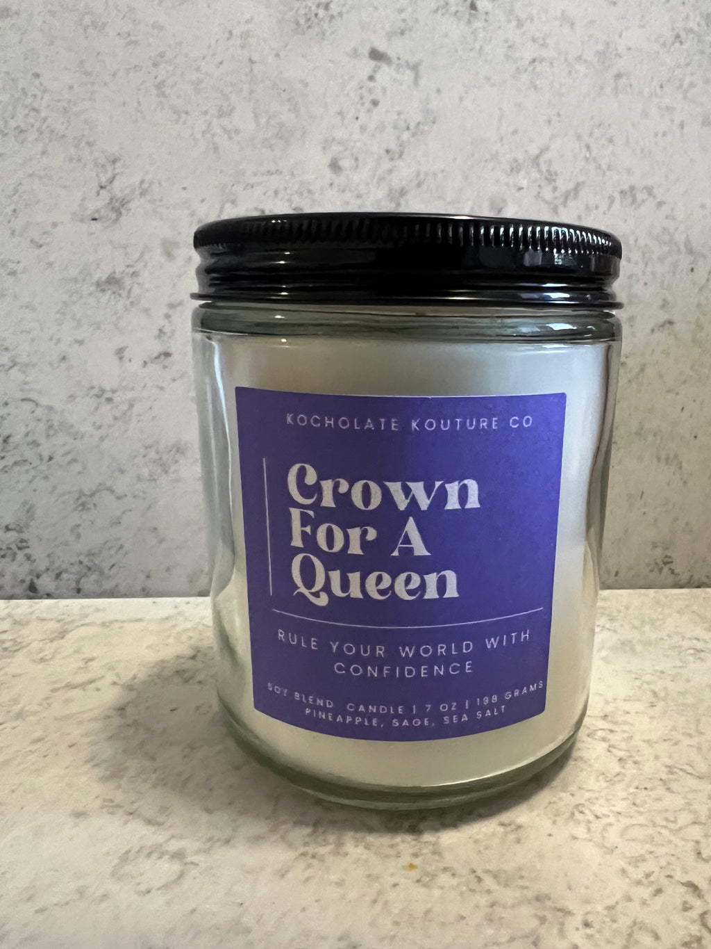 Crown For A Queen Candle - Pineapple Sage Sea Salt Scent
