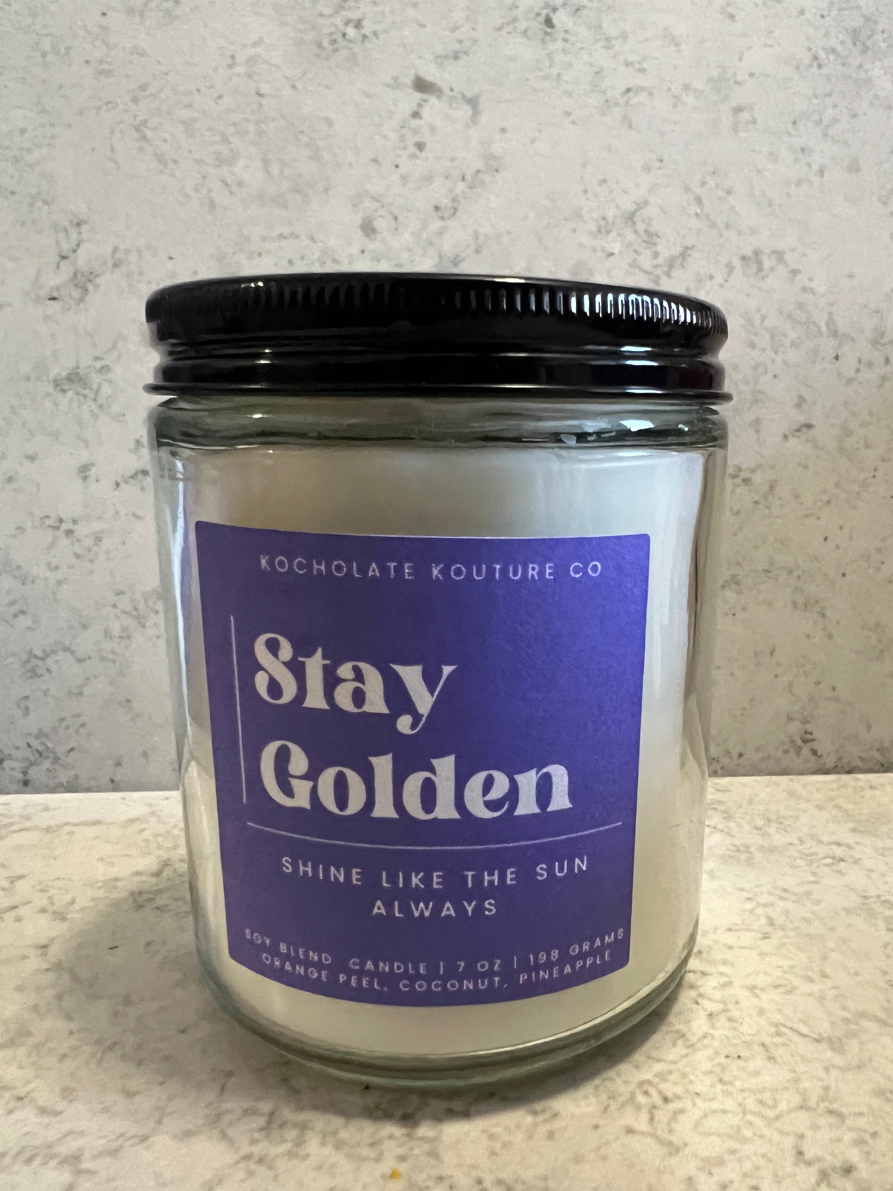 Stay Golden Candle - Coconut & Pineapple Scent