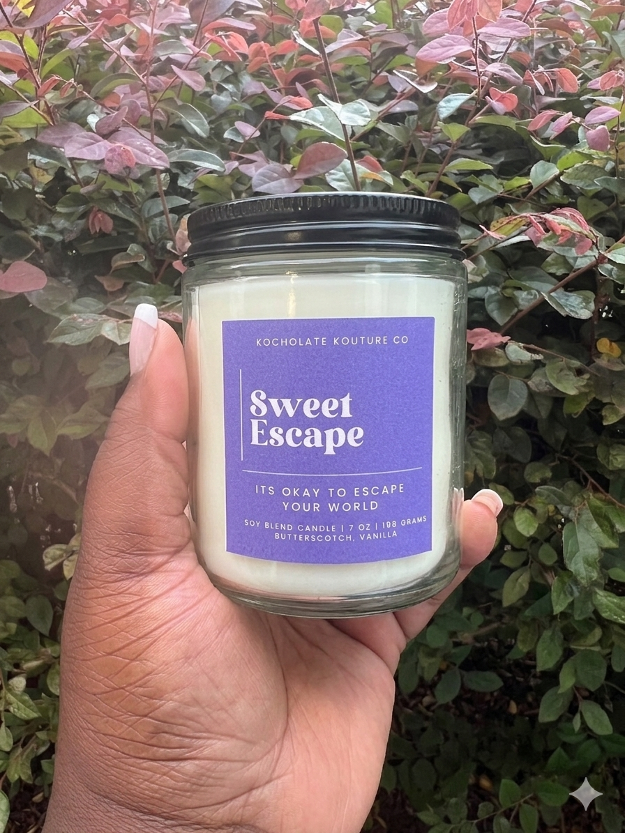 Sweet Escape Candle - Bourbon Butterscotch Vanilla Scent