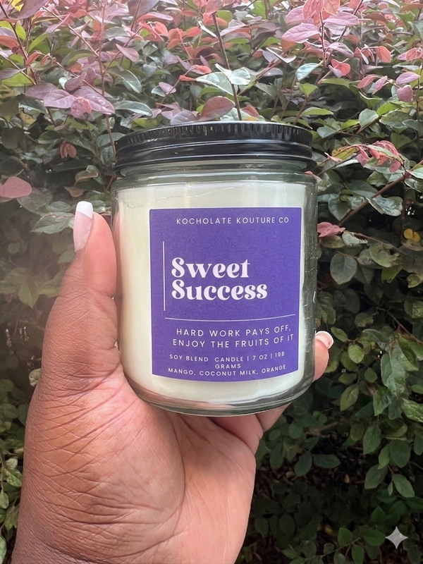 Sweet Success Candle - Mango Coconut Milk Scent